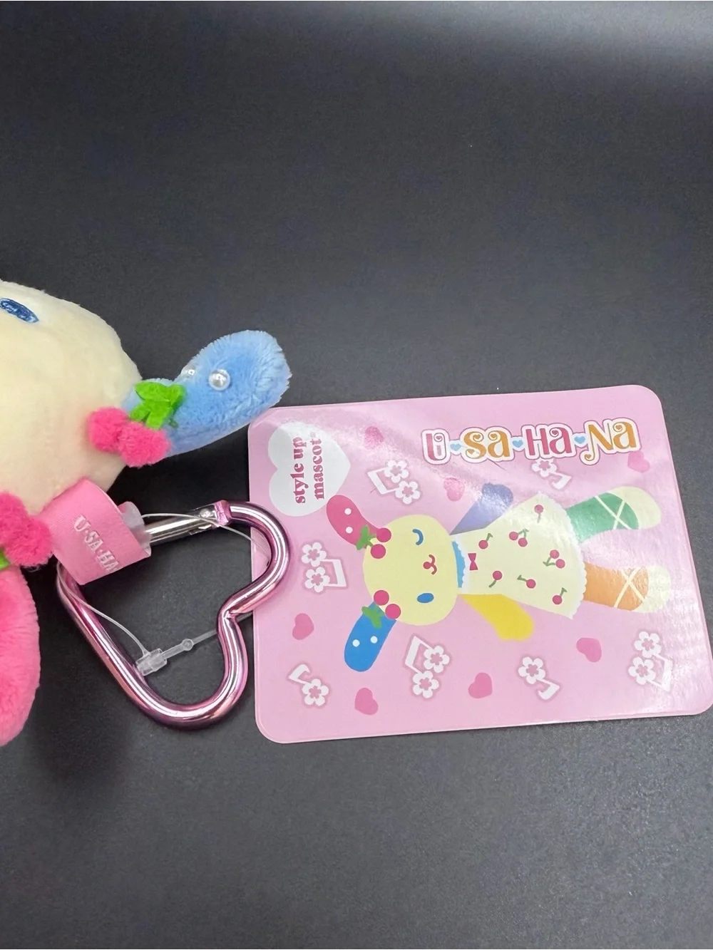 Sanrio long legs U*SA*HA*NA with cherry dress outfit plush/keychain us25